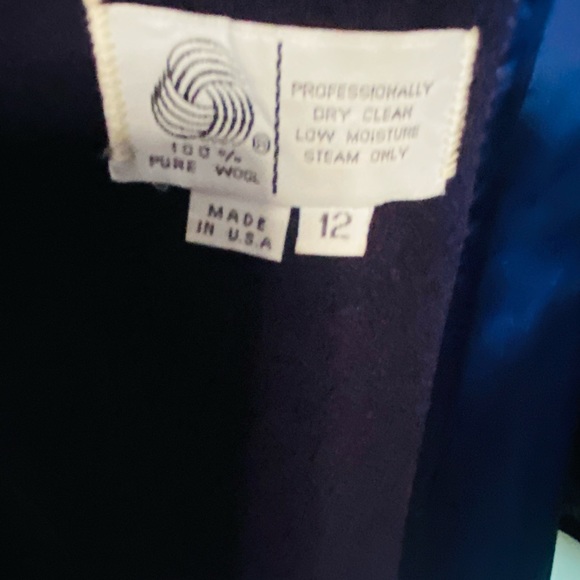 J G Hook wool coat. Purple/plum color; size 12 - Picture 10 of 16